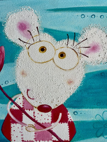 Картина в детскую «Крошка Мишель»