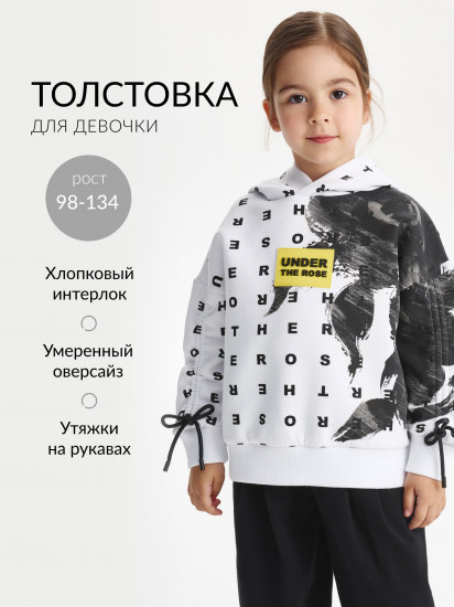 Худи для девочек с принтом