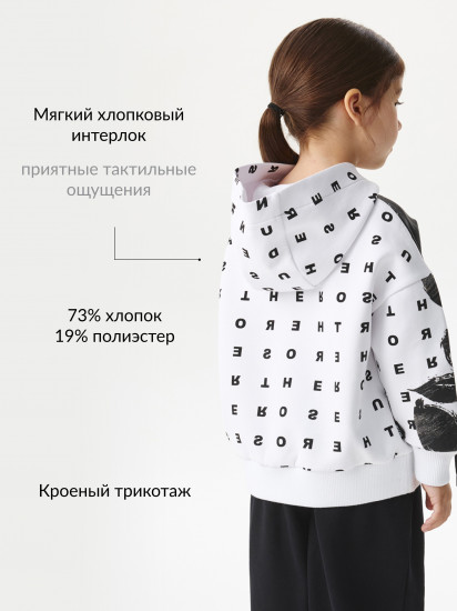 Худи для девочек с принтом