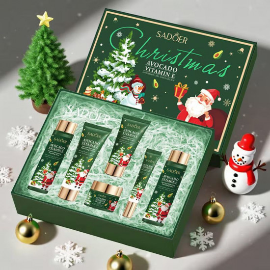 Новогодний подарочный набор косметики 6-в-1 с экстрактом авокадо и витамином Е