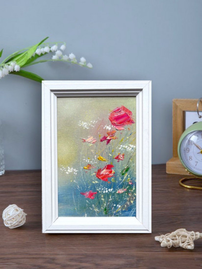 Картина-миниатюра маслом «Летнее настроение»