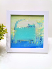 Картина маслом ручной работы «Бирюзовое счастье» - Фото 7