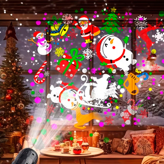 Проектор светодиодный новогодний