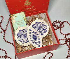 Новогодний бокс елочных игрушек «Зимняя сказка» - Фото 1