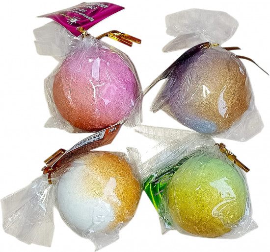 Подарочный набор шипучих бомбочкек для ванны с шиммером парфюмированных