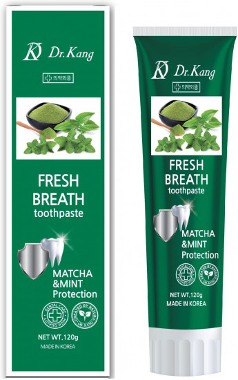 Зубная паста для свежего дыхания с матча, зеленым чаем и мятой «Fresh Breath»
