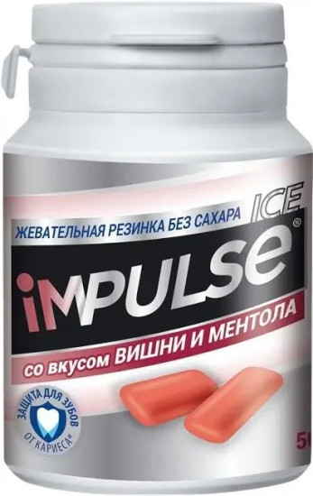 Жевательная резинка со вкусом вишни и ментола