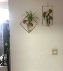 Настенное металлическое панно с мини-вазой - Фото 4