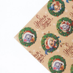 Бумага упаковочная «Мышки» - Фото 2