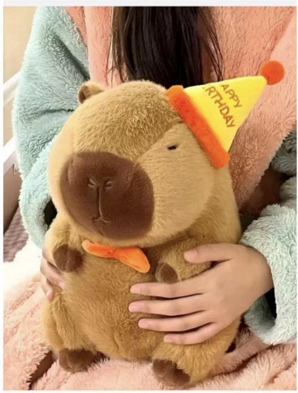 Мягкая игрушка «Капибара с Днём Рождения»