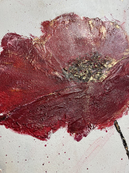 Картина интерьерная «Алая тишина»