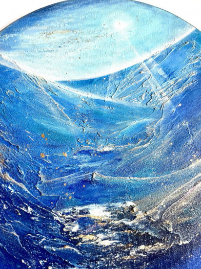 Авторская фактурная картина «Поток»