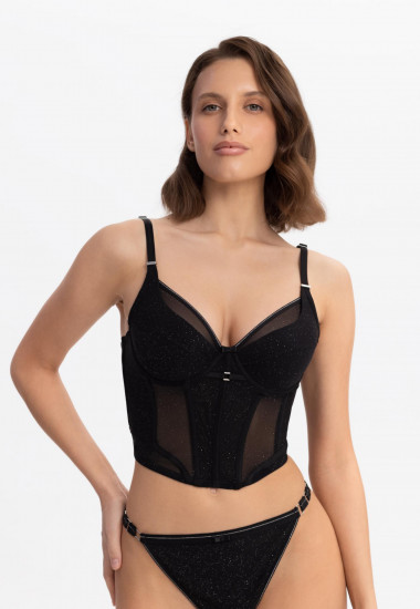 Бюстгальтер-полукорсет женский