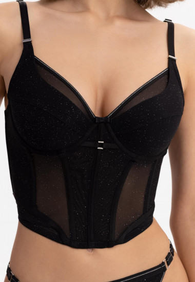 Бюстгальтер-полукорсет женский