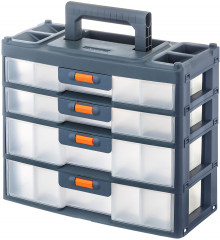 Ящик-органайзер для инструментов четырёхсекционный «Эксперт» - Фото 3