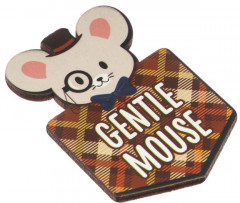 Значок деревянный «Gentle mouse» - Фото 3