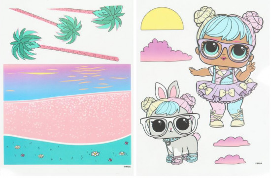 Картина наклейками «L.O.L»