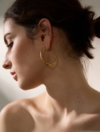 Серьги-кольца женские