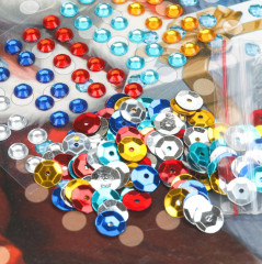 Аппликация из пайеток и страз «Новый год» - Фото 3