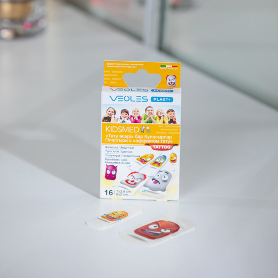 Набор детских пластырей с эффектом «тату»