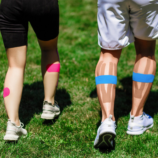 Кинезио-тейп «Вилка» для наложения на кожу тела с усиленной фиксацией