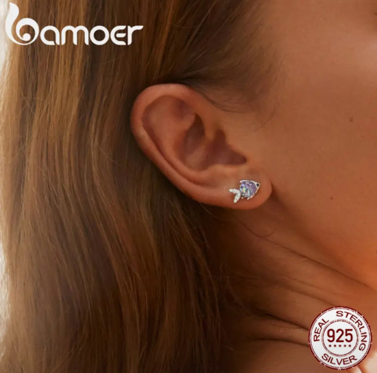 Серьги-гвоздики «Рыбки»