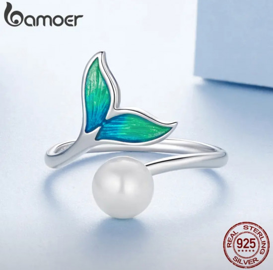 Кольцо из серебра «Дары моря»