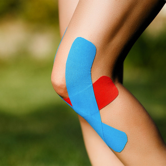 Кинезио-тейп «Вилка» для наложения на кожу тела с усиленной фиксацией