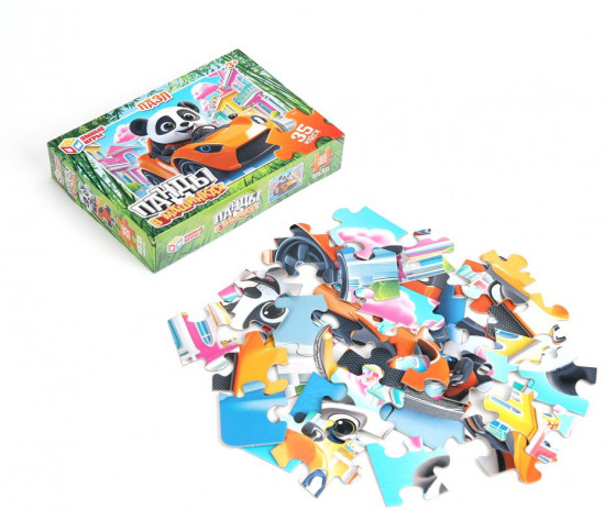 Макси-пазлы «Панды в машинках»