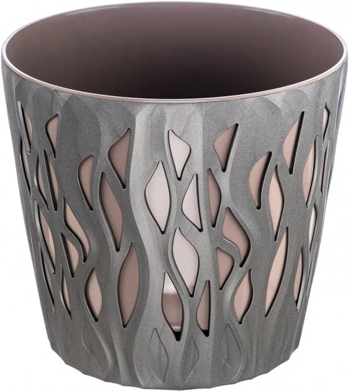 Кашпо для цветов со вставкой