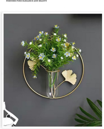 Металлическое панно с мини-вазой