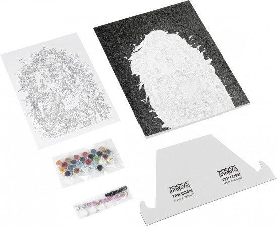 Картина по номерам с глиттером «Драйв»