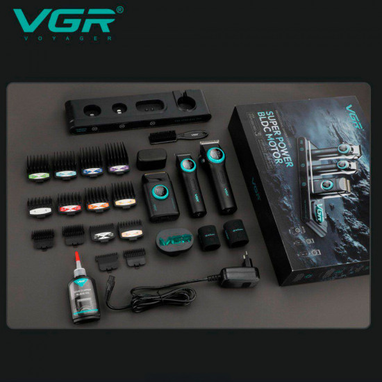 Профессиональный набор для барберов VGR Stepless Pro 3 in 1