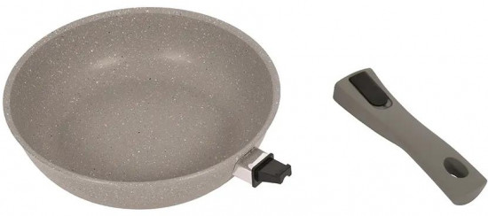 Сковорода с ручкой «Светлый мрамор»