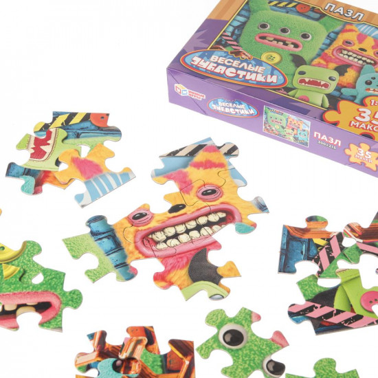 Макси-пазлы «Весёлые зубастики»