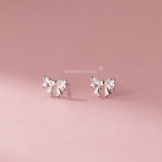 Сережки детские «Бантики»