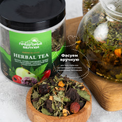 Чай травяной с яблоком, плодами шиповника, баданом, листом смородины - Фото 7