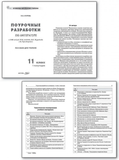 Поурочные разработки по литературе. 11 класс