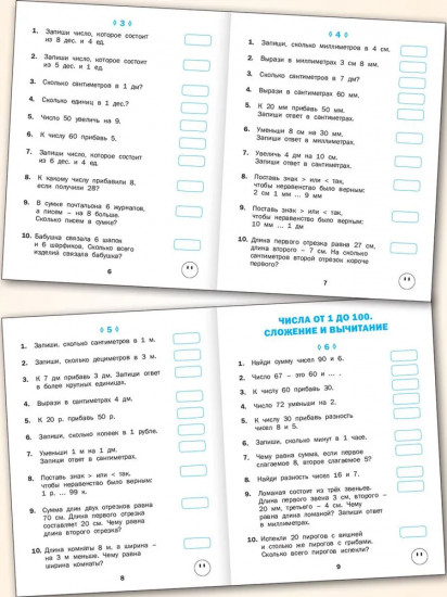 Математика. 2 класс. Математические диктанты