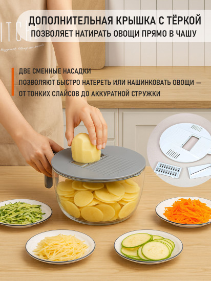 Дуршлаг-терка многофункциональная