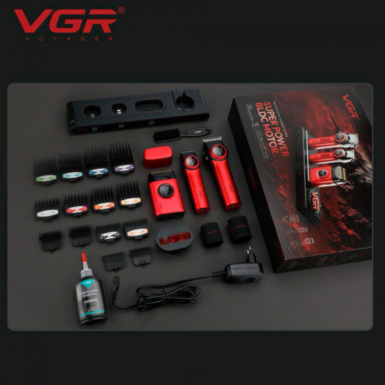 Профессиональный набор для барберов VGR Stepless Pro 3 in 1