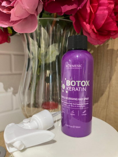 Легкий несмываемый спрей для волос «Botox Keratin»