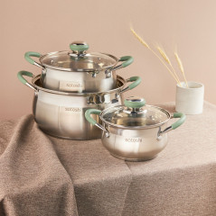 Набор кастрюль с крышкой «Марли» - Фото 9