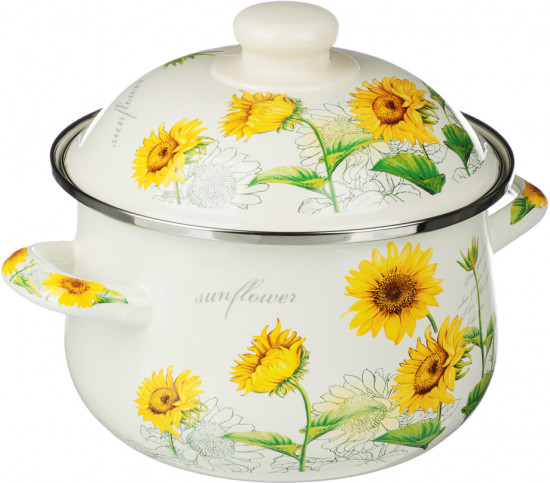 Кастрюля с крышкой «Подсолнухи»