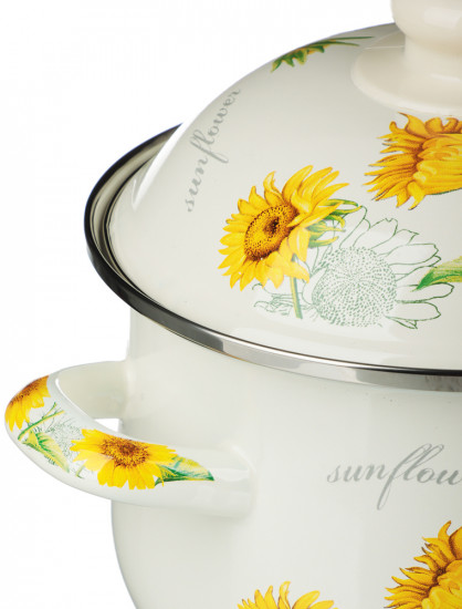 Кастрюля с крышкой «Подсолнухи»