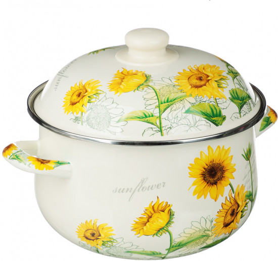 Кастрюля с крышкой «Подсолнухи»