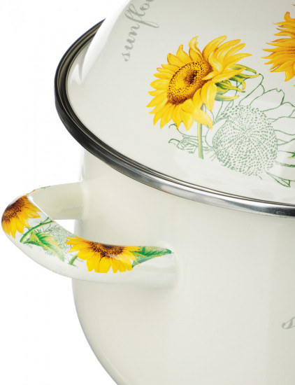 Кастрюля с крышкой «Подсолнухи»
