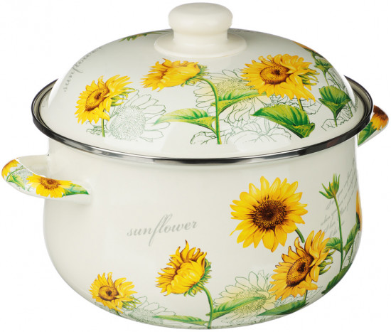 Кастрюля с крышкой «Подсолнухи»