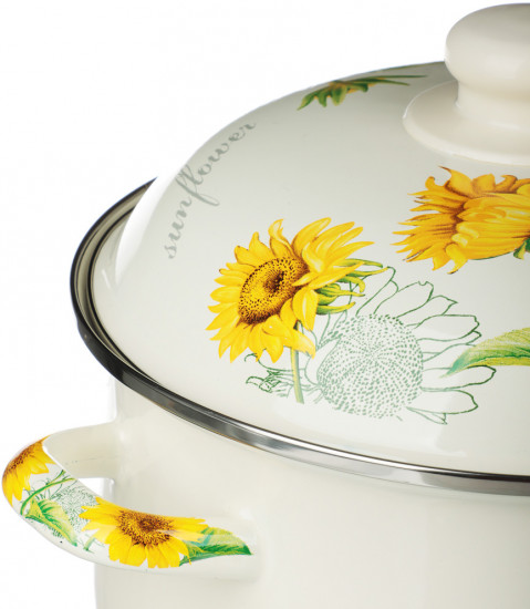 Кастрюля с крышкой «Подсолнухи»