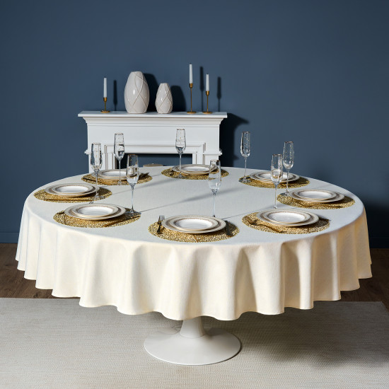 Скатерть круглая «Феерия. Золото»